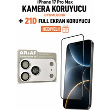 AHK Tekno Iphone 17 Pro Max Kamera Koruyucu+ Ekran Koruyucu- Beyaz