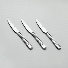 Nehir Safir Yemek Bıçak - 6 Lı Paslanmaz Çelik Yemek Bıçağı 18/10