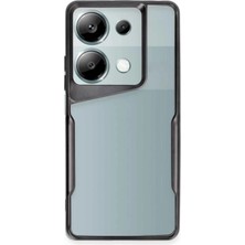 Mey Ithalat®   Redmi Note 13 Pro 5g Kılıf Boyi Silikon Kapak - Siyah