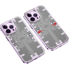 ENCO Mey Ithalat®   iPhone 13 Pro Max Kılıf Mekanik Bumper Kapak - Derin Mor