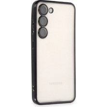 Mey Ithalat®  Samsung Galaxy S23 Kılıf  Lensli Silikon - Siyah