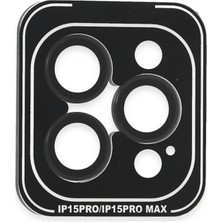 Mey Ithalat®   iPhone 15 Pro Max Pvd Metal Kamera Lens - Siyah
