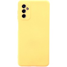 Mey Ithalat®  Samsung Galaxy M52 5g Kılıf Nano Içi Kadife Silikon - Sarı