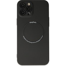 Mey Ithalat®   iPhone 12 Pro Kılıf Jack Magneticsafe Lens Silikon - Siyah