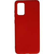 Mey Ithalat®  Samsung Galaxy S20 Plus Kılıf Nano Içi Kadife Silikon - Kırmızı