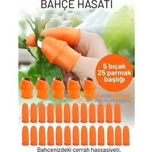 Mey Ithalat® 30 Parça Premium Pratik Bahçe Hasat Seti: Paslanmaz Çelik Başparmak Kesici Parmak