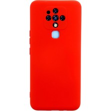 Mey Ithalat®  Tecno Camon 16 Kılıf Nano Içi Kadife Silikon - Kırmızı