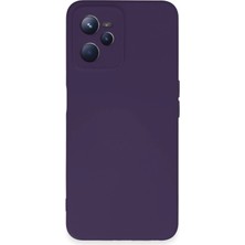 Mey Ithalat®  Realme C35 Kılıf Nano Içi Kadife Silikon - Mor