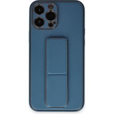 Mey Ithalat®   iPhone 13 Pro Kılıf Coco Deri Standlı Kapak - Açık Mavi