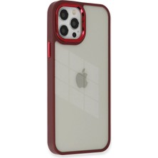 Mey Ithalat®   iPhone 12 Pro Max Kılıf Dora Kapak - Kırmızı