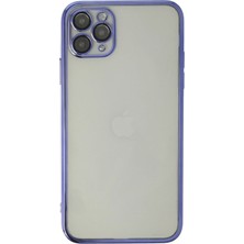 Mey Ithalat®   iPhone 11 Pro Kılıf  Lensli Silikon - Mor