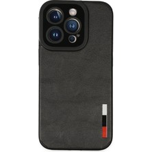 Mey Ithalat®   iPhone 14 Pro Kılıf Loop Deri Silikon - Siyah