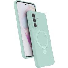 Mey Ithalat®  Samsung Galaxy A57 5g Regal Magsafe Standlı Kapak - Su Yeşili