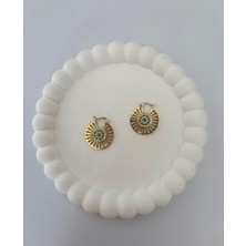 Xuping Özel Seri Mavi Taşlı Yıldız Gold Xp Küpe
