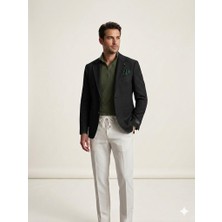 Centilmen Sir Ceket Erkek Slim Fit Tek Düğme Blazer 3033