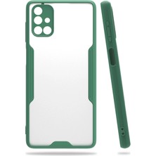 Mey Ithalat®  Samsung Galaxy M51 Kılıf Platin Silikon - Yeşil