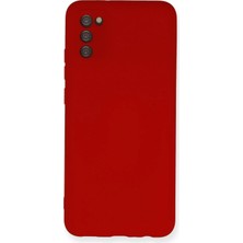 Mey Ithalat®  Samsung Galaxy A03S Kılıf Nano Içi Kadife Silikon - Kırmızı