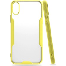 Mey Ithalat®   iPhone x Kılıf Platin Silikon - Sarı