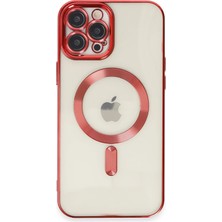 Mey Ithalat®   iPhone 12 Pro Max Kılıf Kross Magneticsafe Kapak - Kırmızı