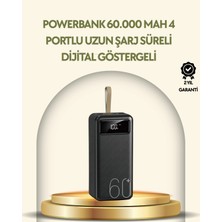Mey Ithalat® Tüm Cihazlarla Uyumlu LED Fenerli 4 Çıkışlı Powerbank