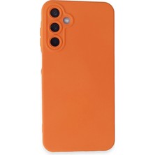 Mey Ithalat®  Samsung Galaxy A15 4g Kılıf Nano Içi Kadife Silikon - Turuncu