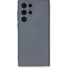 Mey Ithalat®  Samsung Galaxy S24 Ultra Kılıf Nano Içi Kadife Silikon - Gri