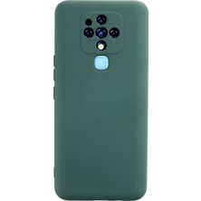 Mey Ithalat®  Tecno Camon 16 Kılıf Nano Içi Kadife Silikon - Koyu Yeşil