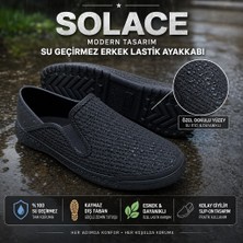 Çiğdem Kundura Solace Modern Tasarım Erkek Lastik Bahçe Ayakkabısı - Siyah - 41