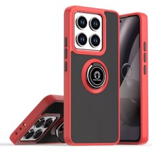 Mey Ithalat®   Mi 14T Pro Kılıf Montreal Yüzüklü Silikon Kapak - Kırmızı