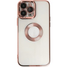 Mey Ithalat®   iPhone 14 Pro Max Kılıf Slot Silikon - Rose Gold