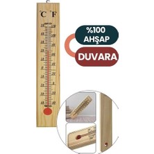Mey Ithalat® Termometre  - Ahşap Duvar Termometresi