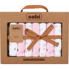 Sebi Prime Müslin Bebek Ağız Mendili 7’li Set