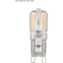 Osaka Light 3W = 25W Eşdeğer 6500 Kelvin Beyaz Işık G9 Duylu Şeffaf 200 Lümen A Enerji LED Kapsul Ampul