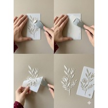 Bedoris Duvar Kabartma Şablonu -Flower Desenli Stencil 1 Adet
