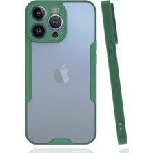 Mey Ithalat®   iPhone 14 Pro Max Kılıf Platin Silikon - Yeşil