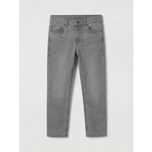 LC Waikiki Lcw Kids Gri Slim Fit Erkek Çocuk Jean Pantolon
