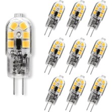 Osaka Light 10'lu Paket 3W = 25W 6500K Beyaz Işık (Dikkat 220 Volt Ile Çalışır) G4 Iğne Bacak LED Kapsul Ampul
