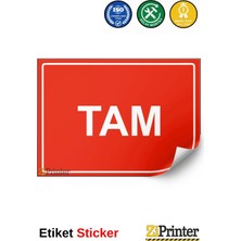 ZiPrinter Tam Isg Uyarı Levhası Etiket 15X21 cm