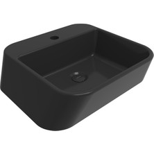 Bocchı Bocchi Firenze Batarya Bankli Çanak Lavabo - Parlak Si̇yah - 1074-005-0126