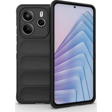 Mey Ithalat®   Redmi Note 14 4g Kılıf Optimum Silikon - Siyah