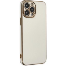 Mey Ithalat®   iPhone 14 Pro Max Kılıf Volet Silikon - Beyaz