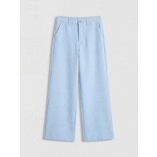 LC Waikiki Lcw Kids Lila Wideleg Kız Çocuk Pantolon