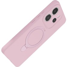 Mey Ithalat®   Redmi Note 14 4g Regal Magsafe Standlı Kapak - Açık Pembe