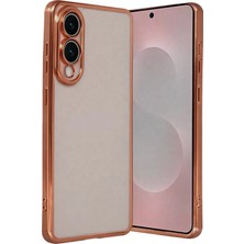 Svoria Store Mey Ithalat®  Samsung Galaxy S25 Edge  Lensli Silikon - Çöl Titanyum