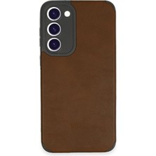 Mey Ithalat®  Samsung Galaxy S23 Plus Kılıf Loop Deri Silikon - Kahverengi