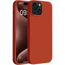 Mey Ithalat®   iPhone 15 Plus Kılıf First Silikon - Kırmızı