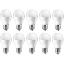 Osaka Light 10'lu Paket 15W 6500 Kelvin Beyaz Işık E27 Duylu 1100 Lümen A65 A+Enerji Tüketimi LED Ampul