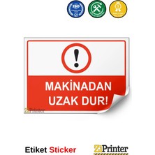 ZiPrinter Site Sakinleri Dışındaki Araçların Park Etmesi Yasaktır Isg Uyarı Levhası Etiket 15X21 cm
