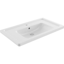 Bocchı Bocchi Taormina Pro Etajerli̇ Lavabo 85 cm - Parlak Beyaz - 1008-001-0126