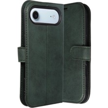 Mey Ithalat®   iPhone 17 Air Trend S Plus Kapaklı Kılıf - Yeşil